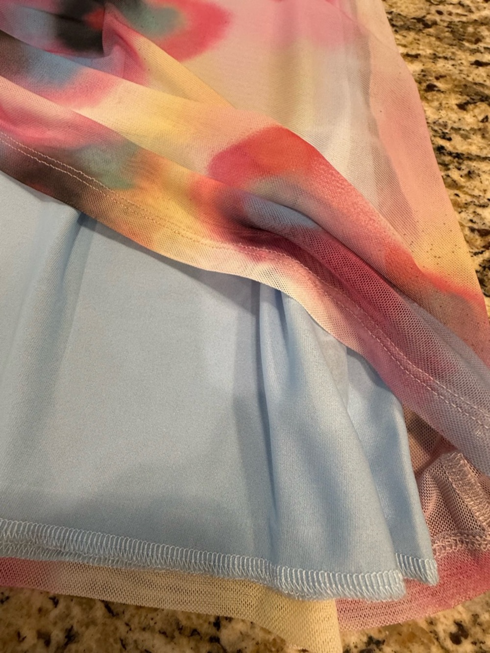TOPSHOP mesh floral ruffled midi dress pastel dainty SZ 8-10 - Picture 6 of 14